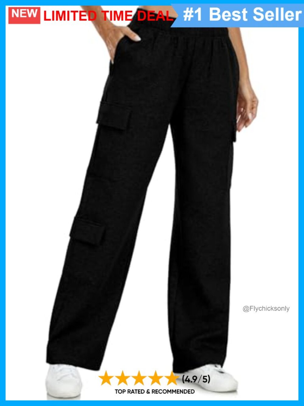 Wide Leg Cargo Sweatpants 80.5% Cotton Drawstring Relaxed Y2K